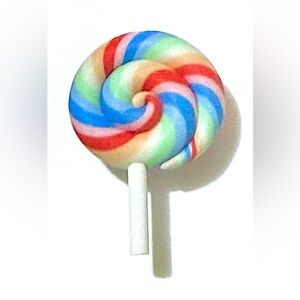 (10 for $16) Rainbow Lollipop Croc Charm Shoe Charm Jibbit Disney Croc Charms